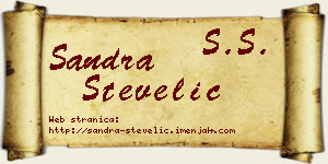 Sandra Stevelić vizit kartica